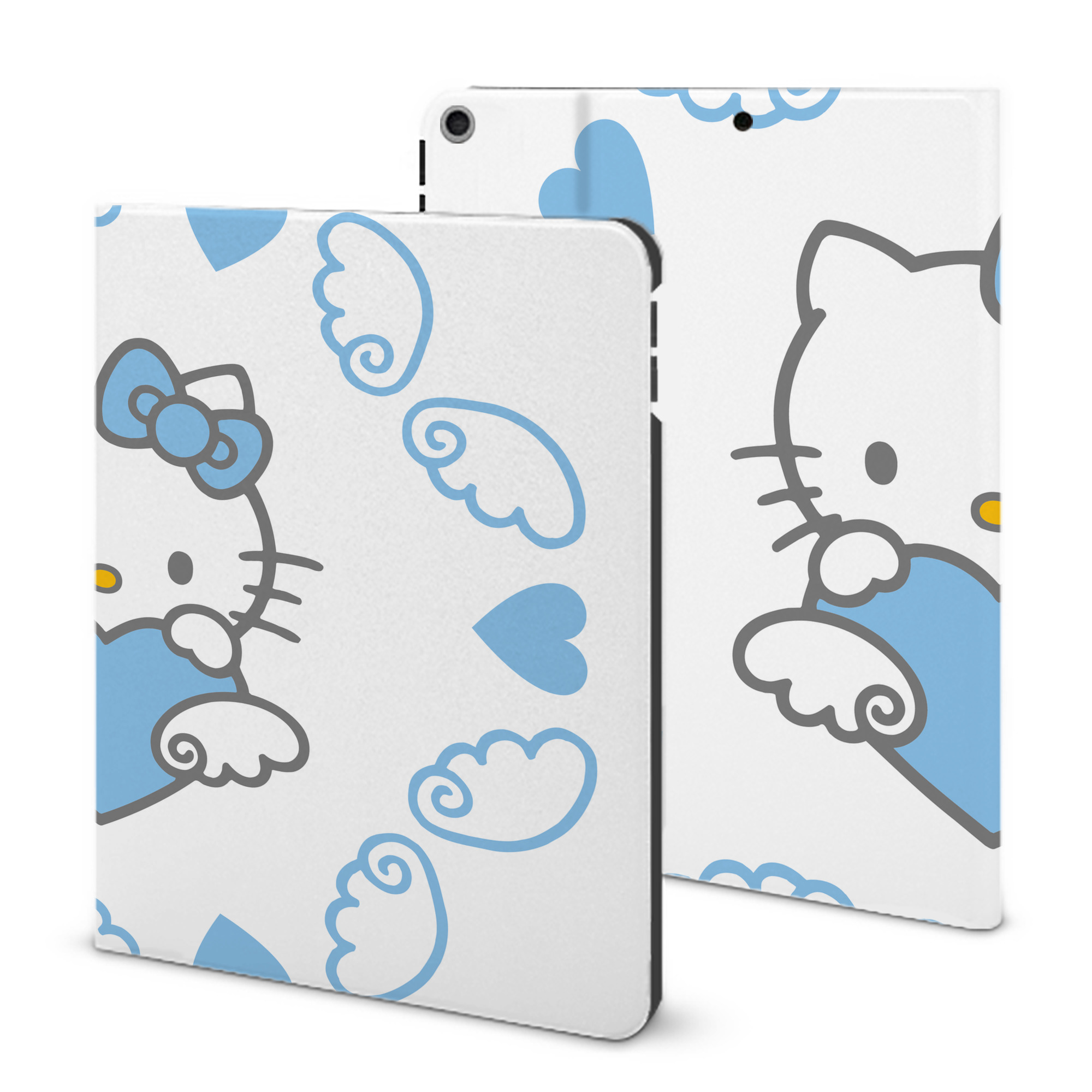 （画像用） Hello Kitty ハローキティ IPad ケース ブック型 PUレザー TPU 耐衝撃 軽量 薄型 ペン収納なし 全面保護 IPad 各モデル対応